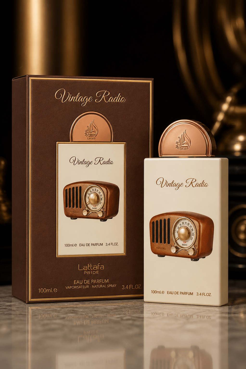 Vintage Radio by Lattafa for Unisex  EDP Spray